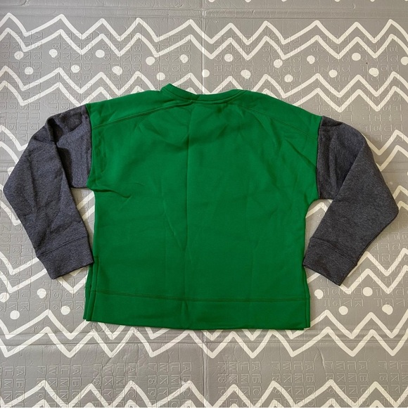 Nike crop top training running yoga green top sweater sweatshirt - Picture 2 of 3